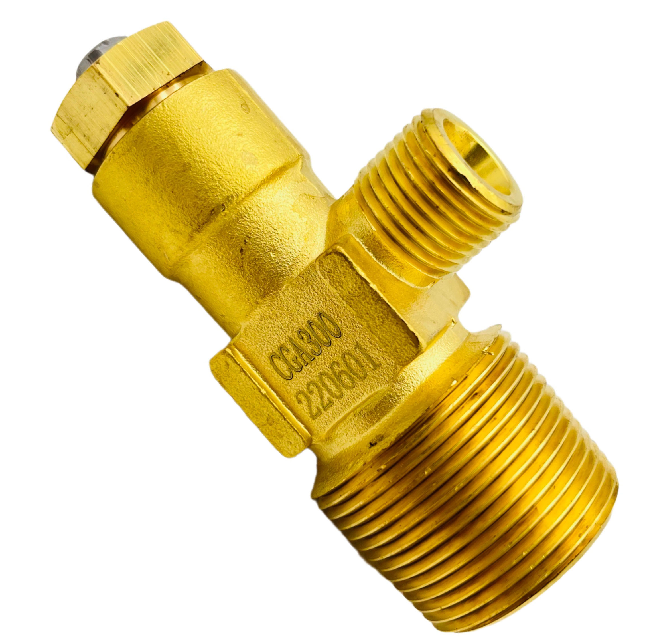 Válvula de bronze industrial de alta pressão do cilindro do acetileno CGA300 C2H2