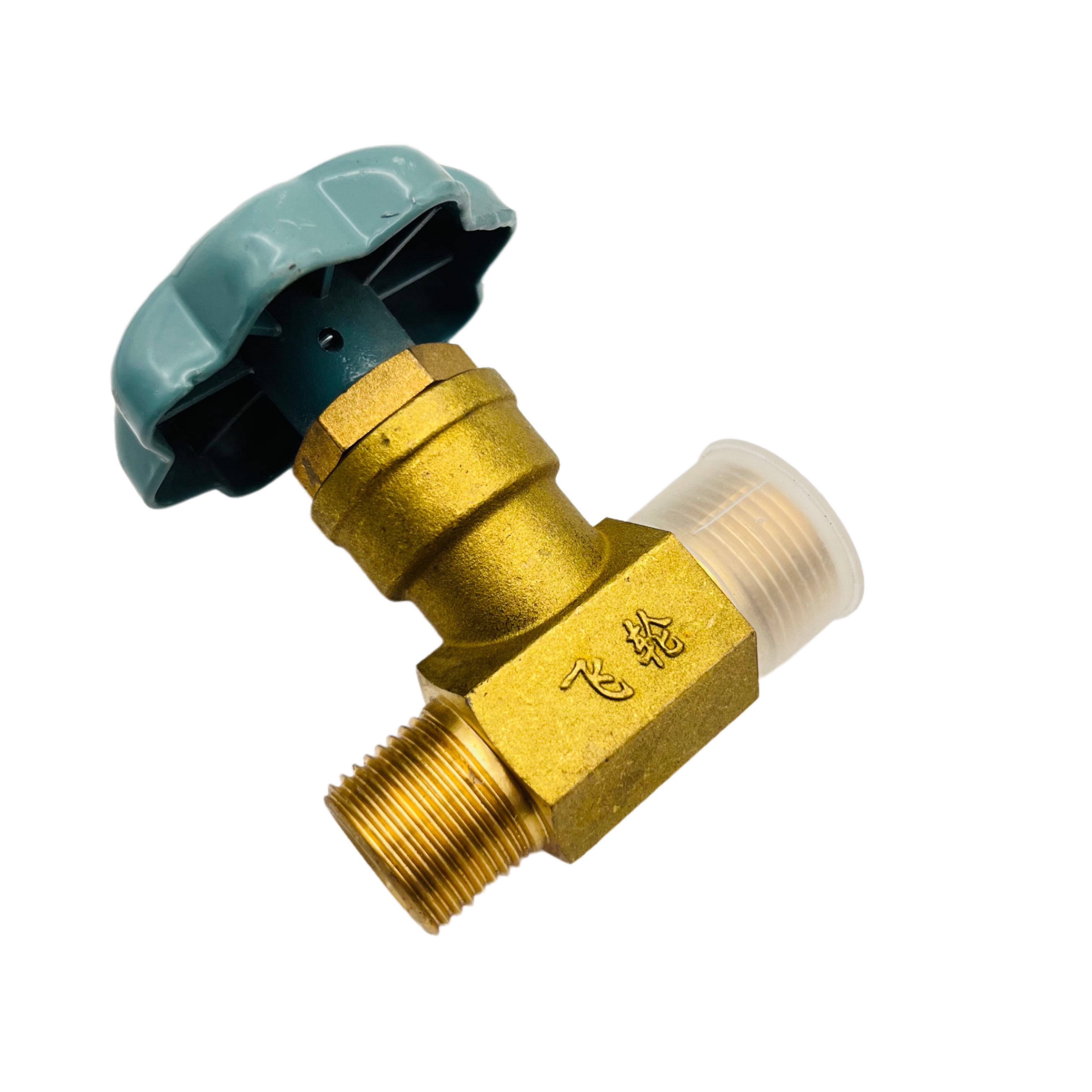 Válvula globo de bronze de ângulo reto com encaixe de tubo de gás QJT150-4